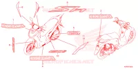 AUTOCOLLANTS pour Honda SH 150 4ED de 2024