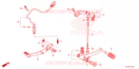 PEDALE pour Honda CB 500 HORNET de 2024