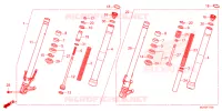 FOURCHE pour Honda CBR 500 R de 2024