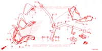 GUIDON   CARENAGE pour Honda FORZA 250 ABS TOP CASE de 2024