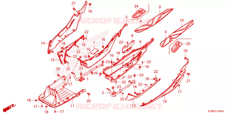 MARCHE PIEDS Honda SCOOTER 350 FORZA 2024  NSS350AR