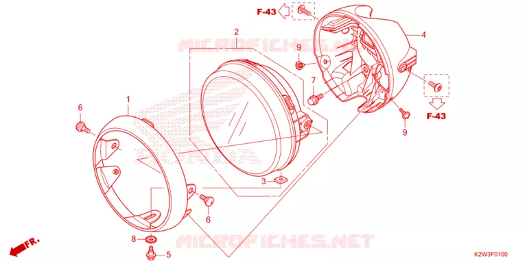 PHARE Honda MOTO 125 DAX 2024  ST125AP