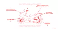 AUTOCOLLANTS pour Honda PCX 125 de 2022