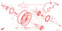 ROUE ARRIERE pour Honda CBR 1000 ABS de 2024