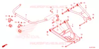 TRIANGLES   BARRE ANTI ROULIS pour Honda PIONEER 1000-3 FOREST de 2024