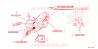 AUTOCOLLANTS pour Honda AIRBLADE 125 de 2023