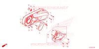 COUVERCLE GAUCHE pour Honda AIRBLADE 160 de 2023