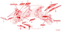 AUTOCOLLANTS pour Honda BEAT 110 CBS de 2018