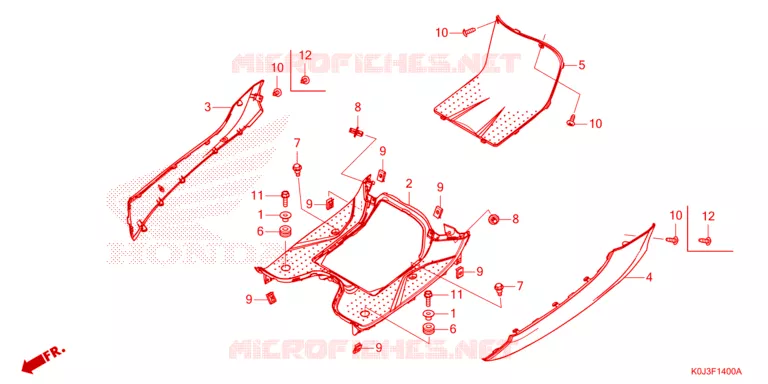 MARCHE PIEDS Honda SCOOTER 110 GENIO 2021  ACJ110CBFM_PH
