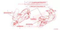 AUTOCOLLANTS pour Honda FORZA 250 de 2023