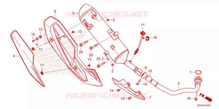 SILENCIEUX D'ECHAPPEMENT Honda SCOOTER 250 FORZA 2023  NSS250AP