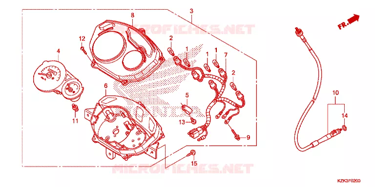 COMPTEUR Honda SCOOTER 110 DIO 2022  SCV110FH