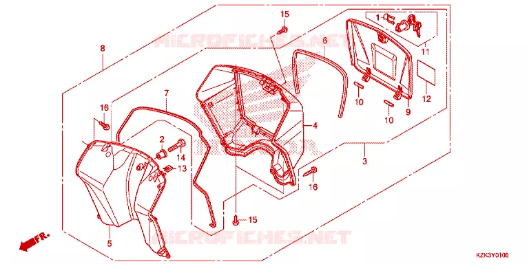 PROTEGE JAMBES Honda SCOOTER 110 DIO 2021  SCV110FH