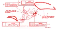 AUTOCOLLANTS pour Honda GIORNO 50 de 1993