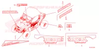 AUTOCOLLANTS pour Honda TALON 1000 R FOX LIVE VALVE de 2024