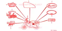 AUTOCOLLANTS pour Honda MONKEY 50 GOLD de 1985