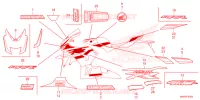 AUTOCOLLANTS pour Honda CBR 1000 RR de 2024