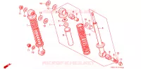 AMORTISSEUR ARRIERE pour Honda MONKEY 50 TYPE 7 de 1988