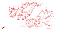 COUVERCLES LATERAUX pour Honda CB 1300 SUPER FOUR de 2007