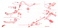 PEDALE pour Honda CB 1300 SUPER FOUR de 2007