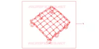 FILET BAGAGES NOIR pour Honda CB 1300 SUPER FOUR de 2007