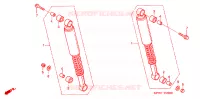 AMORTISSEUR ARRIERE pour Honda WAVE 125  PGMFi,  Electric start de 2009