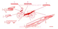 AUTOCOLLANTS pour Honda WAVE 125  PGMFi,  Electric start de 2009
