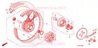 ROUE ARRIERE pour Honda WAVE 125  PGMFi,  Electric start de 2009
