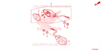 CLIGNOTANT ARRIERE pour Honda WAVE 110 ALPHA, front disk, moulded wheels de 2023