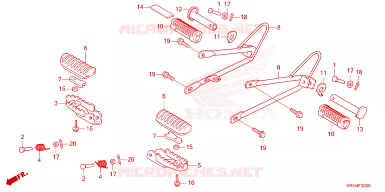 REPOSE PIED Honda MOTO 150 XR 2023  XR150LEP