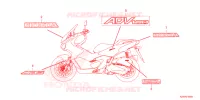 AUTOCOLLANTS pour Honda SH 350 SMART TOP BOX de 2024