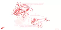 COUVERCLE GAUCHE pour Honda SH 350 SMART TOP BOX de 2024