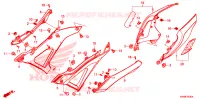 COUVERCLES LATERAUX pour Honda CB 150 R ABS de 2018