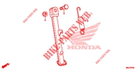 BEQUILLE LATERALE pour Honda CB 150 R de 2020