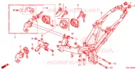 CADRE pour Honda WAVE 110 Front brake drum, Kick start, Spoked wheels de 2014