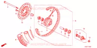 ROUE AVANT pour Honda WAVE 110 Front brake disk, Kick start, Spoked wheels de 2014