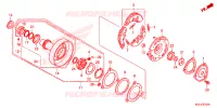 EMBRAYAGE UNIDIRECTIONNEL pour Honda WAVE 110 Front brake disk, Electric start, Spoked wheels de 2014