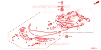 FEUX ARRIERE pour Honda WAVE 110 Front brake drum, Kick start, Spoked wheels de 2016