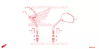RETROVISEUR pour Honda WAVE 110 Front brake drum, Kick start, Spoked wheels de 2016
