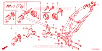 CADRE pour Honda WAVE 110 Front brake disk, Kick start, Spoked wheels de 2016