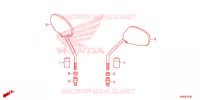 RETROVISEUR pour Honda WAVE 110 Front brake disk, Kick start, Spoked wheels de 2018