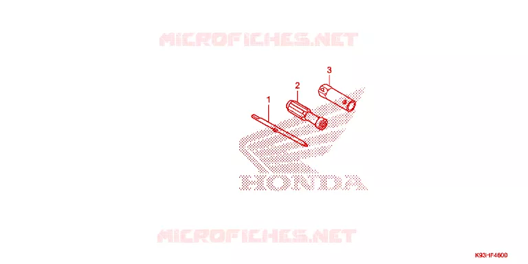 OUTIL Honda SCOOTER 110 SCOOPY 2017  ACF110BTH_2TH