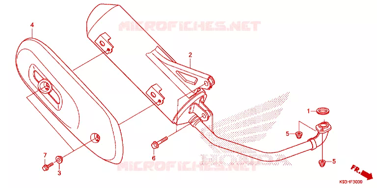 SILENCIEUX D'ECHAPPEMENT Honda SCOOTER 110 SCOOPY 2017  ACF110BTH