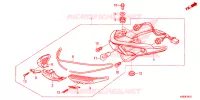 FEUX ARRIERE pour Honda WAVE 110 Front brake disk, Electric start, Spoked wheels de 2018