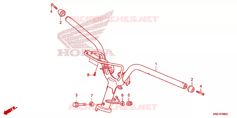 GUIDON Honda SCOOTER 110 SCOOPY 2017  ACF110BTH