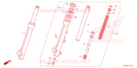 FOURCHE pour Honda CLICK 125 de 2021