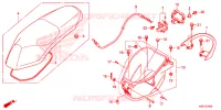 SELLE   COFFRE pour Honda SCOOPY 110 CLUB 12 de 2017