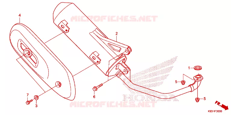 SILENCIEUX D'ECHAPPEMENT Honda SCOOTER 110 SCOOPY 2018  ACF110CBTJ