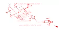 SILENCIEUX D'ECHAPPEMENT pour Honda WAVE 110 Front brake disk, Electric start, Spoked wheels de 2023