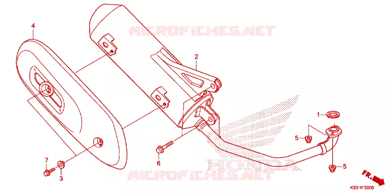 SILENCIEUX D'ECHAPPEMENT Honda SCOOTER 110 SCOOPY 2019  ACF110CBTK_TH